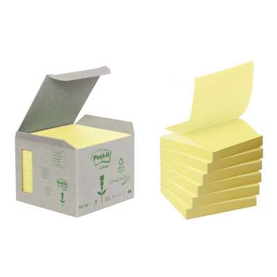 Blok Post-it blok R330 Miljø Z-notes 76x76mm pk/6